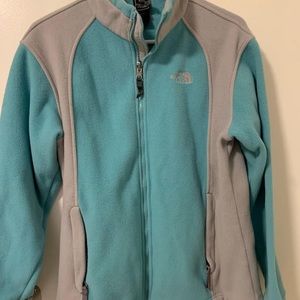 Blue north face jacket